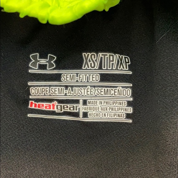 Grey & Lime Green Under Armour Workout Shorts, XS - Picture 6 of 6